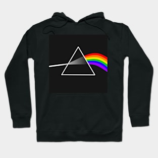 Rainbow triangle reflection or refraction. Hoodie